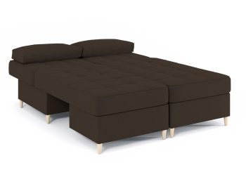 Диван-кровать угловой Оливер 2 еврокнижка-трансформер, велюр