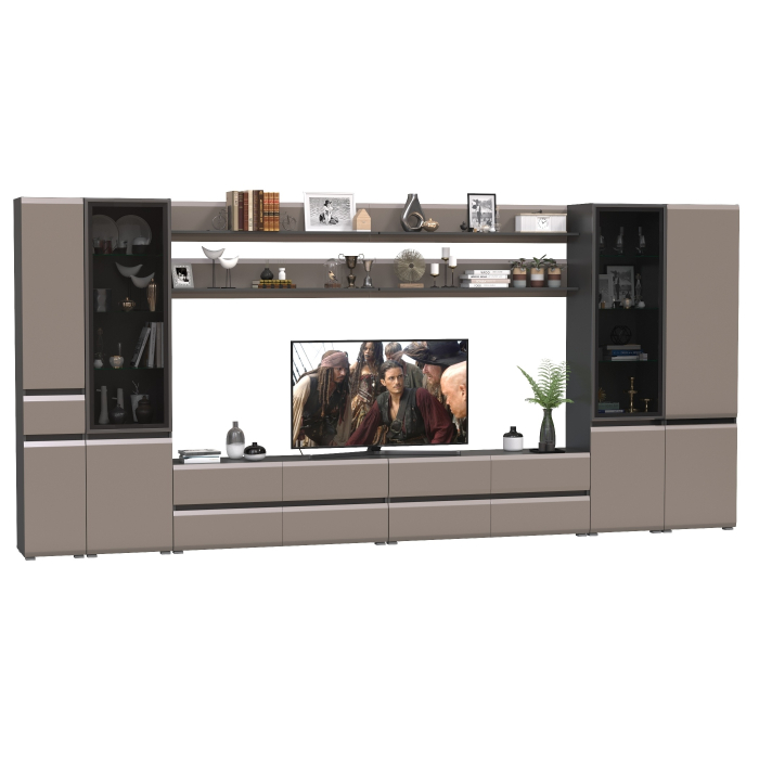 Стенки для гостиной, Сидней мебель в гостиную модульная комплектация № 118