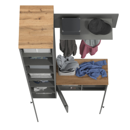 Пенал с тумбой и вешалкой для верхней одежды Остин