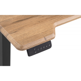 Компьютерный стол Маркос с механизмом подъема 120х75х75, черный