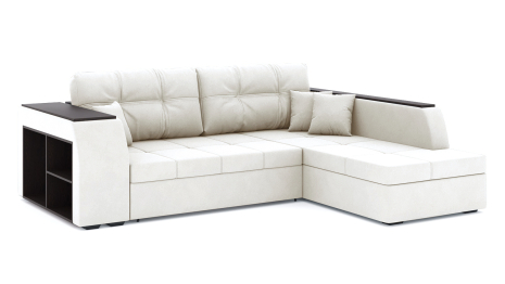 Диван-кровать угловой Брюссель дельфин, велюр