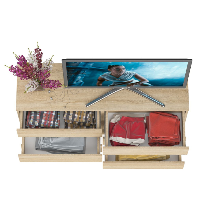 Комоды, Комод на шесть ящиков Мори МК1380.6