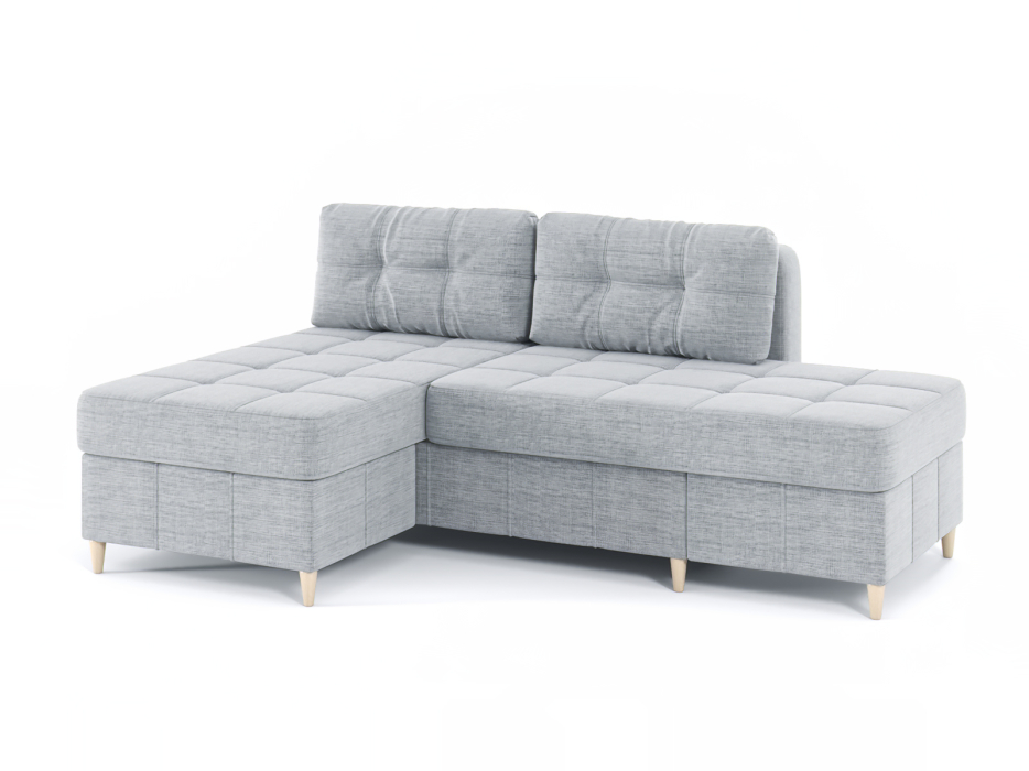 Диваны угловые в гостиную, Диван-кровать угловой Оливер Люкс 2 еврокнижка-трансформер, рогожка