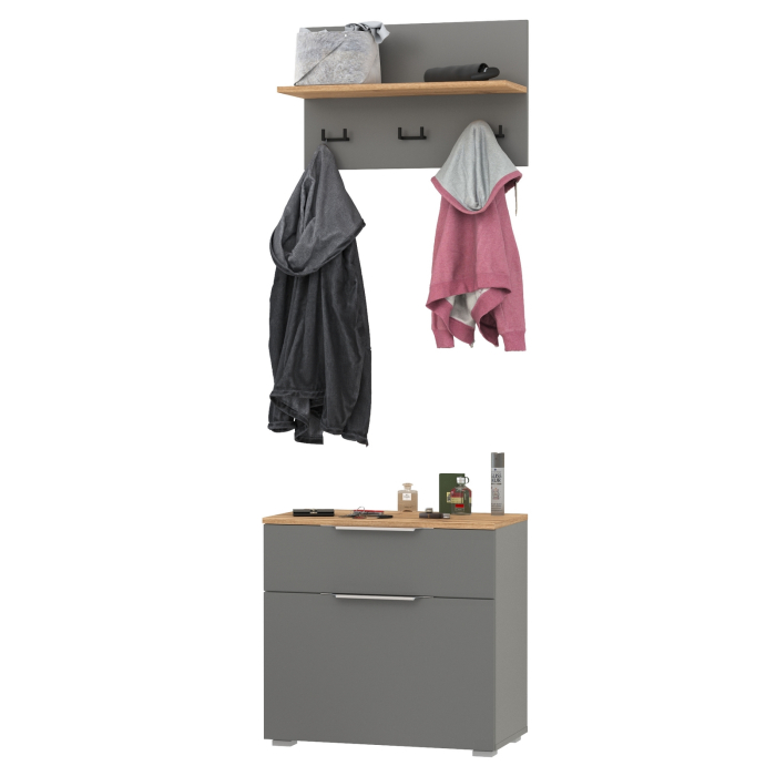 Прихожие, Обувница с вешалкой для верхней одежды с полкой Октава.