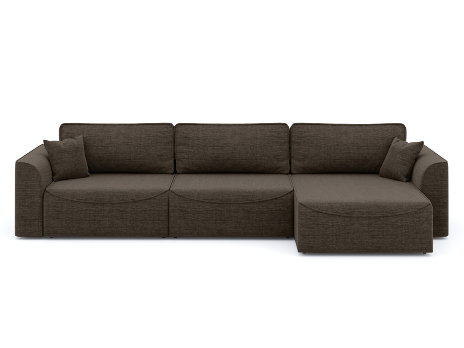 Диваны угловые в гостиную, Диван-кровать угловой Рафаэль 3 секции еврокнижка НПБ, рогожка Люкс