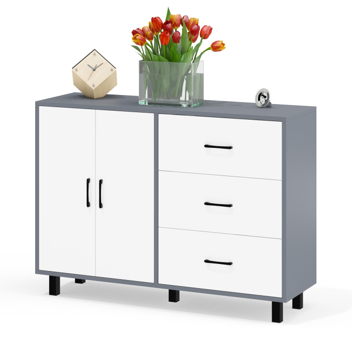 Комоды, Комод-тумба две дверки и три ящика РВК 123-1204