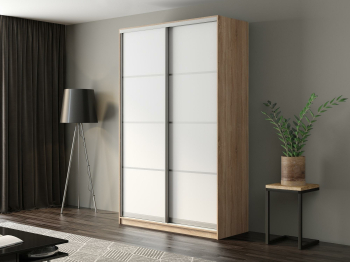 Шкаф-купе Айсберг 150 СОНОМА (белый/глухой)