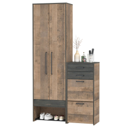 Тумба для обуви высокая и шкаф для одежды для прихожей Трувор