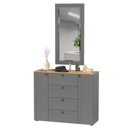 Большой комод с зеркалом Остин