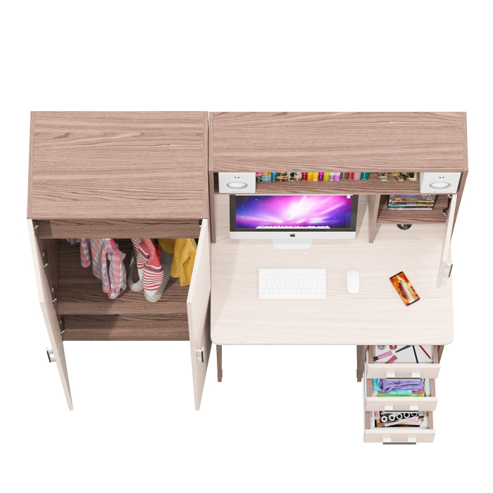 Прямые компьютерные столы, Стол компьютерный со шкафом СК-9