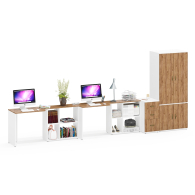 Домашние кабинеты, Мебель для домашнего обучения двоих детей Лидер-8 № 46