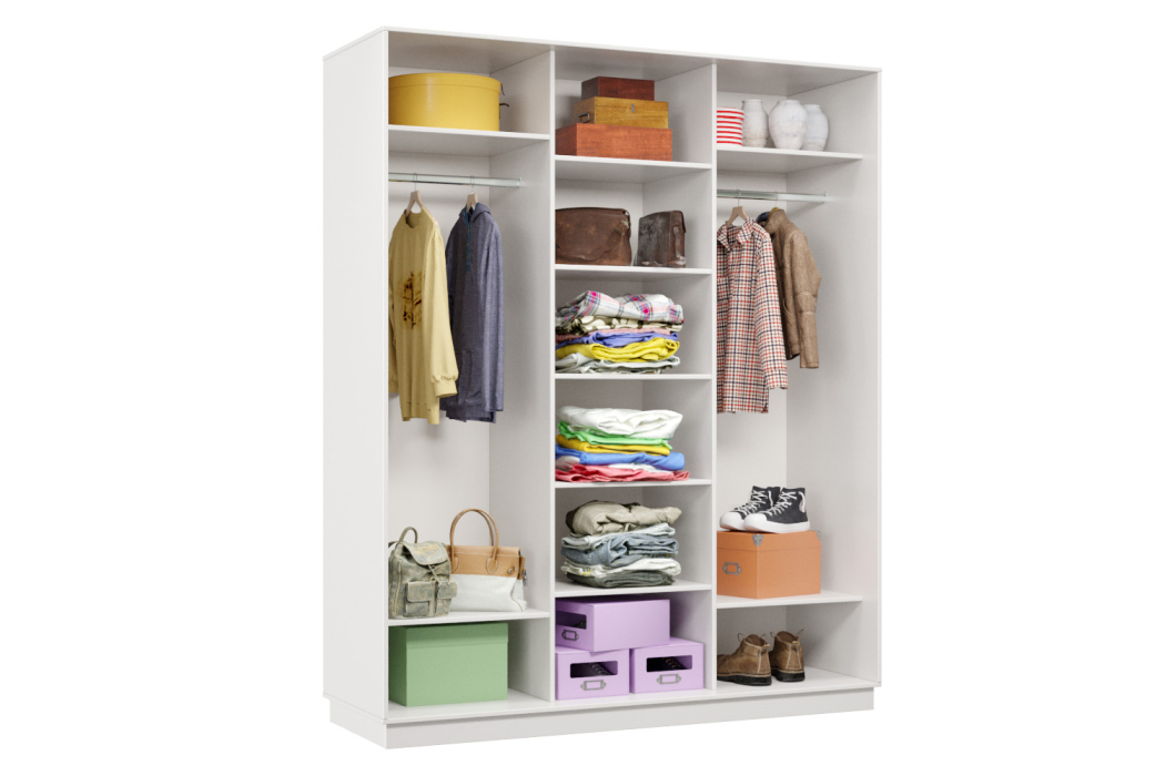 Шкафы-купе 3-х дверные, Шкаф-купе Премьер Лайт 26 (11;08;11) трехдверный