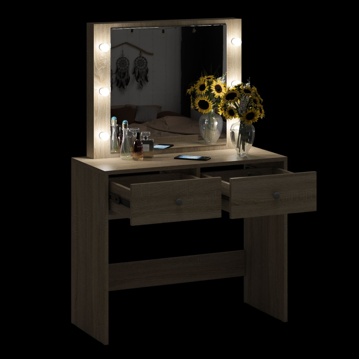 С зеркалом, Стол туалетный с подсветкой СТ-5