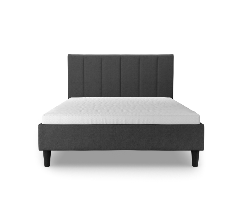 Кровати 140 см, Кровать Джейн 140х200 с кроватным основанием, велюр