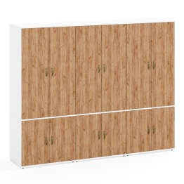 Набор из глубоких шкафов для одежды 19Б Лидер-8 комплект из трёх шкафов