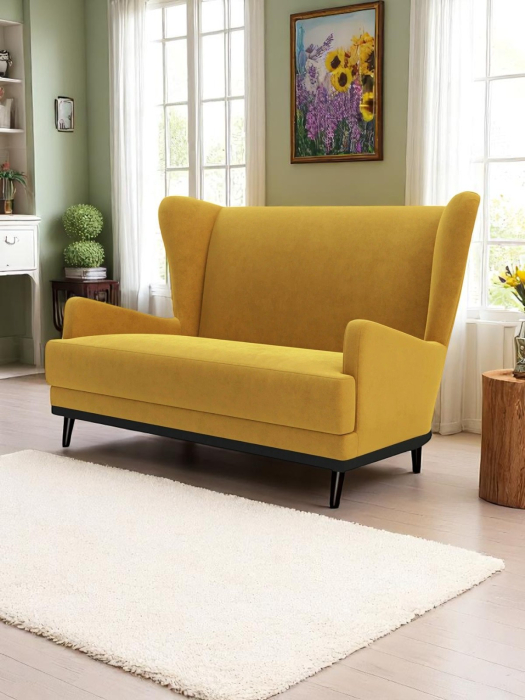 Дизайнерские диваны для гостиной, Диван прямой Вегас, велюр