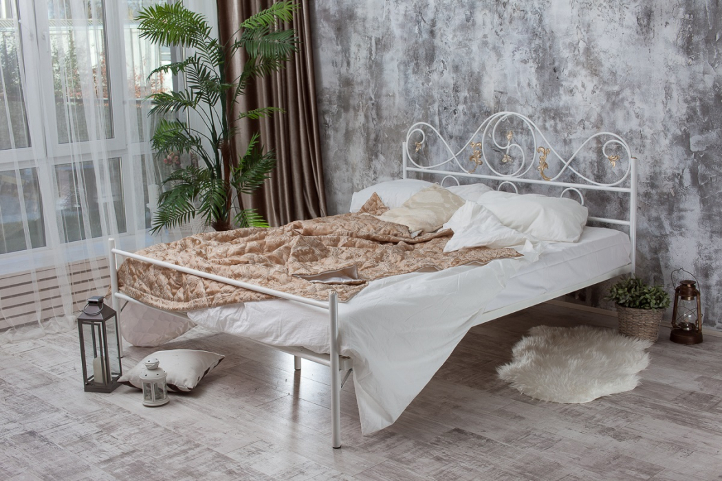Кованые кровати, Кованая кровать Венеция 1.6 с одной спинкой