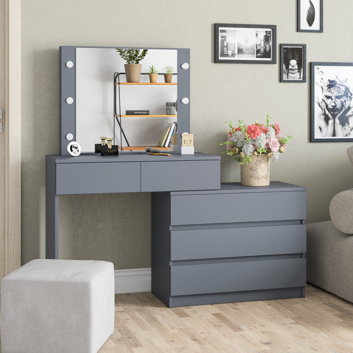 С зеркалом, Туалетный столик с подсветкой 110