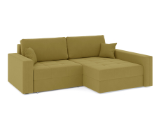 Диваны угловые в гостиную, Диван-кровать угловой Брест 2 секции еврокнижка, велюр