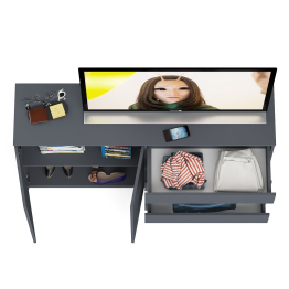 Комод широкий на четыре ящика и две дверки Мори МК1600.1