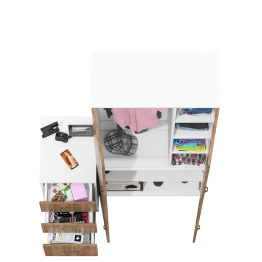 Шкаф для одежды Лидер-8 20Б и тумба три выдвижных ящика