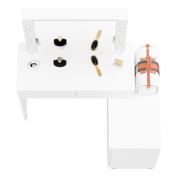 С зеркалом, Туалетный столик с подсветкой 110