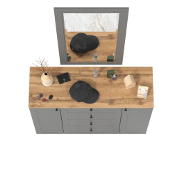 Большой комод с зеркалом Остин