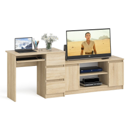 Стол компьютерный МС-6 с тумбой справа и с тумбой на 1200 Мори