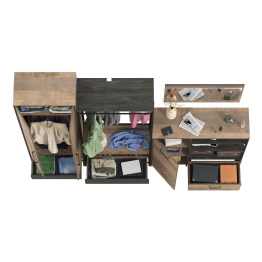 Прихожая модульная в стиле лофт Трувор № 234