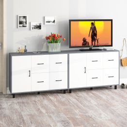 Два комода РВК 125-1204 с дверкой и 4-мя ящиками