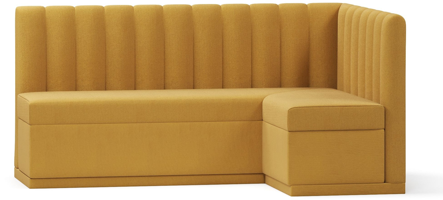 Диваны угловые, Кухонный угловой нераскладной диван Кафф, велюр