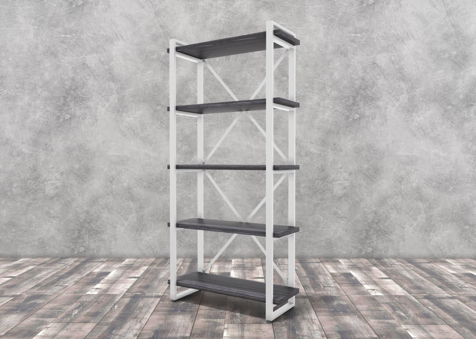 Стеллажи, Стеллаж Айсберг Лофт 80х182-2 белый