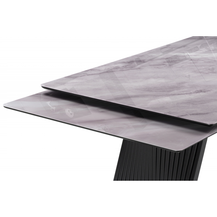 Обеденные столы, Стеклянный стол Вейв 140(200)х80