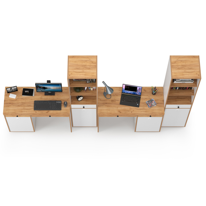 Офисная мебель, Два компьютерных стола Вуди и пенал для учебников