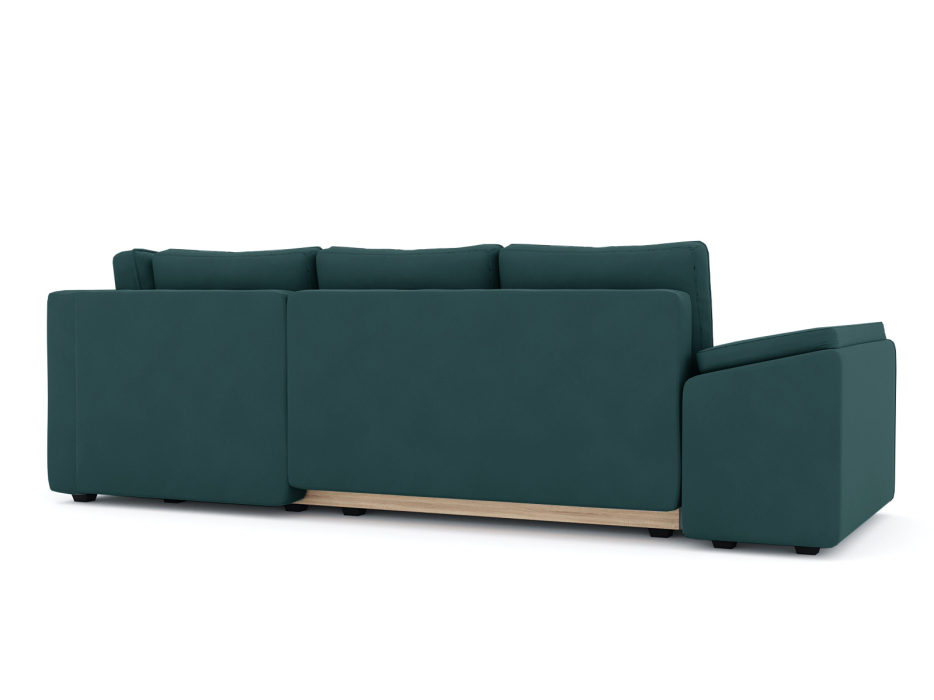 Диваны угловые в гостиную, Диван-кровать угловой Хавьер 1 ПБ еврокнижка, велюр