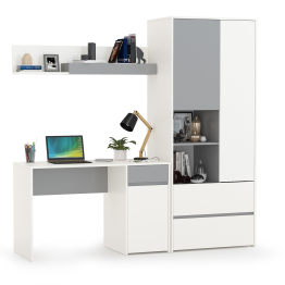 Рабочий стол с полкой и шкафом для одежды Торонто