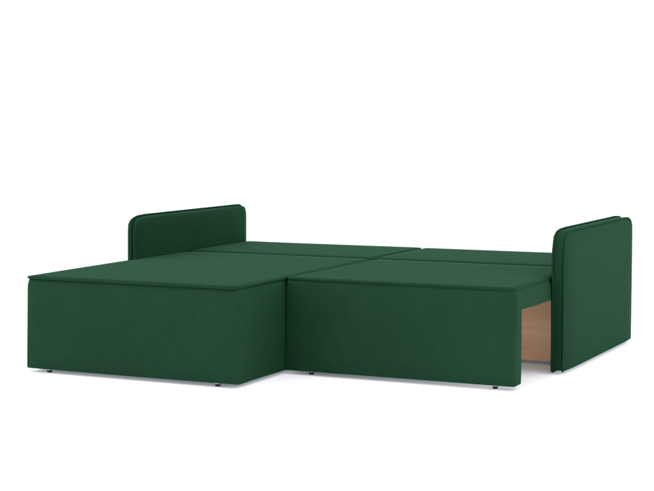 Диваны угловые в гостиную, Диван-кровать угловой еврокнижка Блюм, велюр