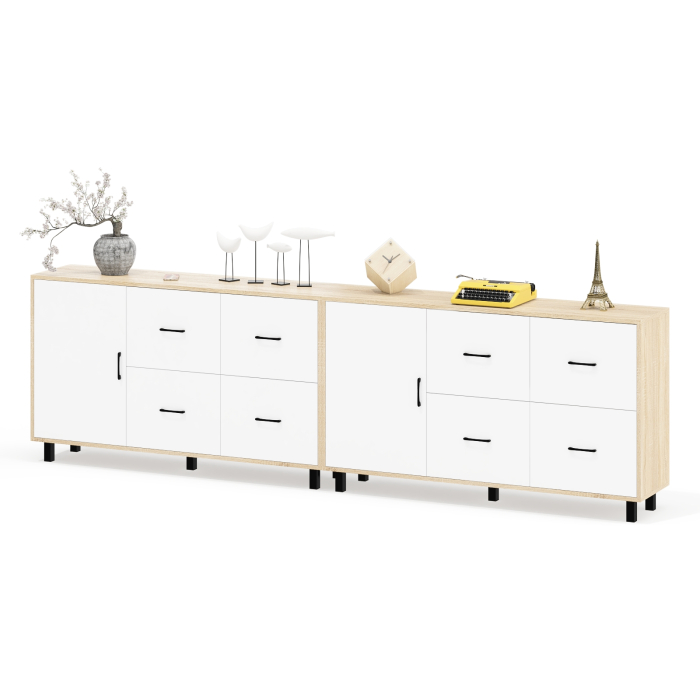 ТВ-тумбы, Два комода-тумбы с выдвижными ящиками и дверками РВК 125-1504