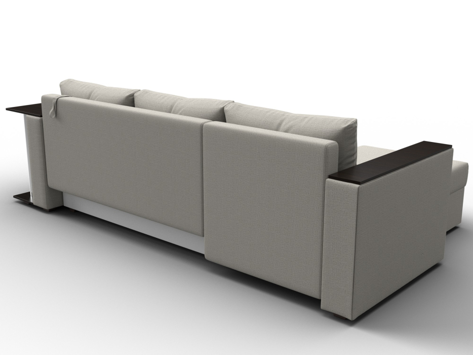 Диваны угловые в гостиную, Угловой диван Атланта со столом левый угол, рогожка Амур