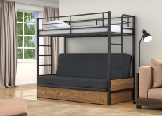 Для подростков, Двухъярусная кровать-диван Дакар 1 ящики Дуб ватан