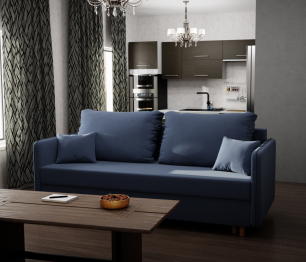 Прямой диван Комфорта,НПБ,еврокнижка,велюр