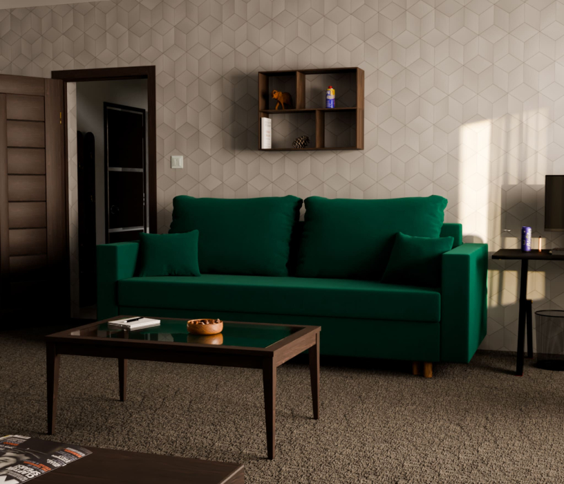 Диваны еврокнижки, Прямой диван Пульсар,еврокнижка,велюр