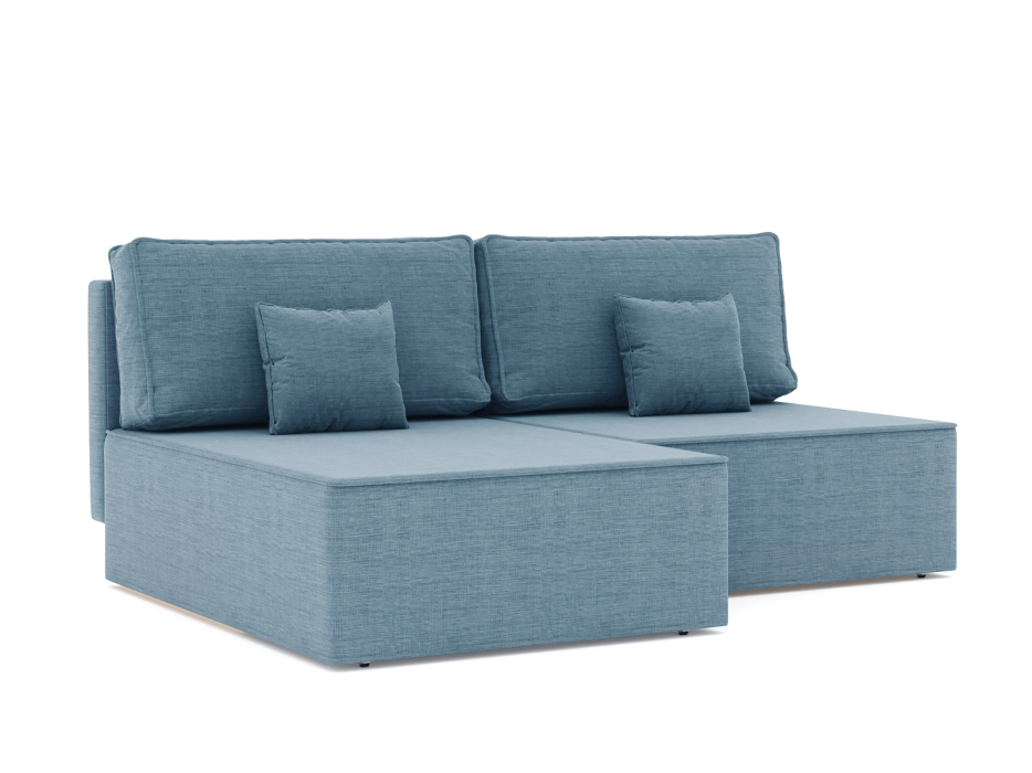 Диваны угловые в гостиную, Диван-кровать угловой еврокнижка Блюм Некст, рогожка Люкс