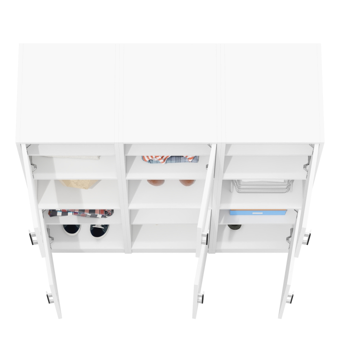 Шкафы двухстворчатые, Набор из трёх пеналов с нишей СК-9