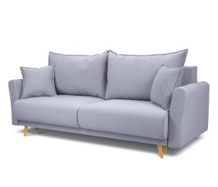 Диван кровать прямой со спальным местом "Мия", микровелюр