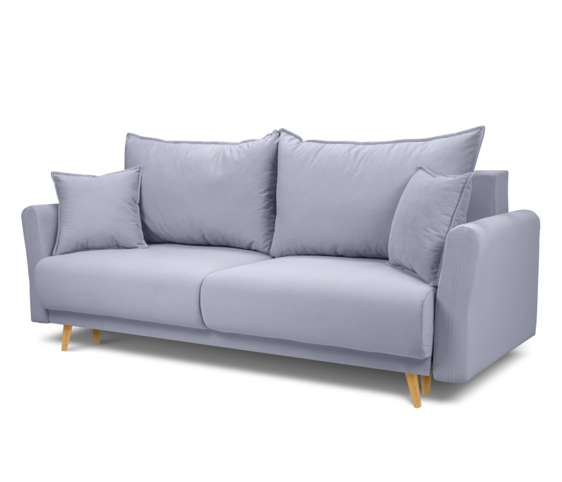 Диваны еврокнижки, Диван кровать прямой со спальным местом "Мия", микровелюр