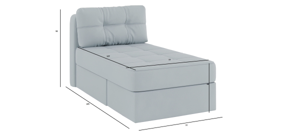 Диван-кровать еврокнижка трасформер Оливер Уно, велюр