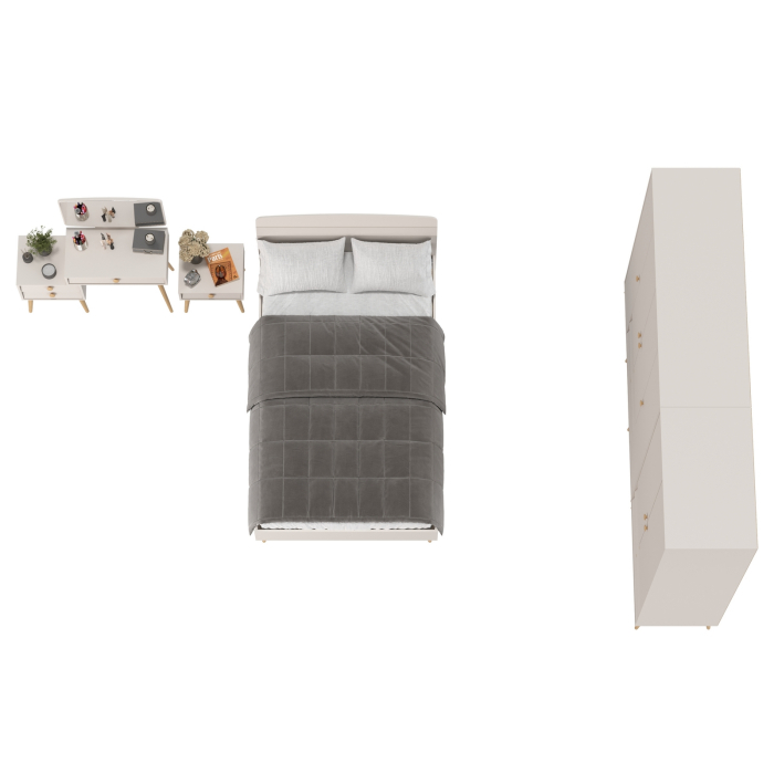 Спальные гарнитуры, Стильная мебель в спальню Афина со спальным местом на 1200