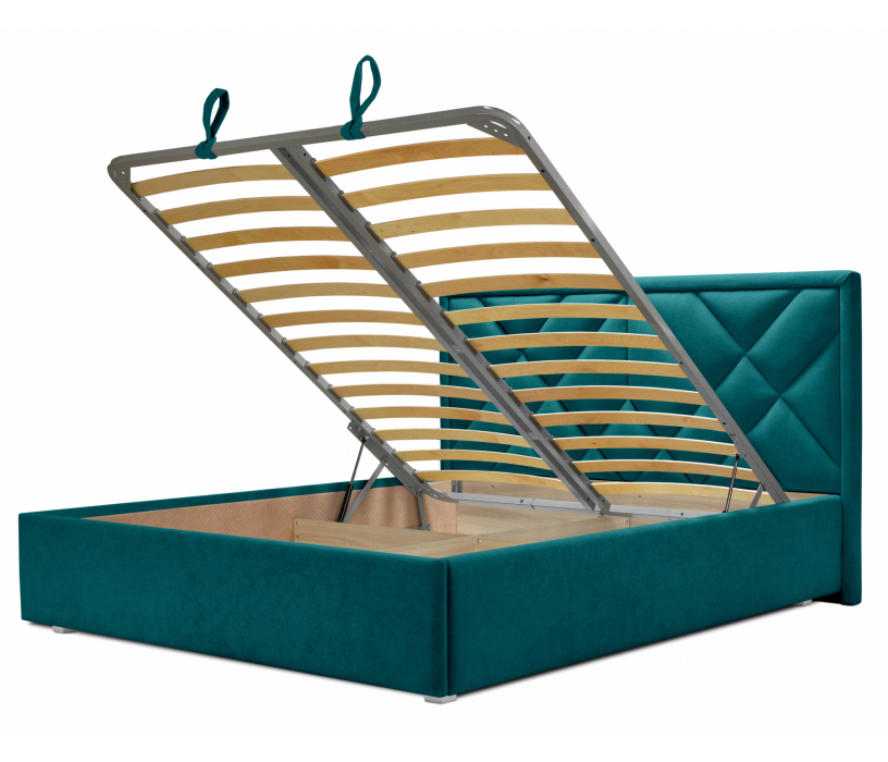 Мягкая кровать, Кровать Сидней 120 с подъемным механизмом, микровелюр