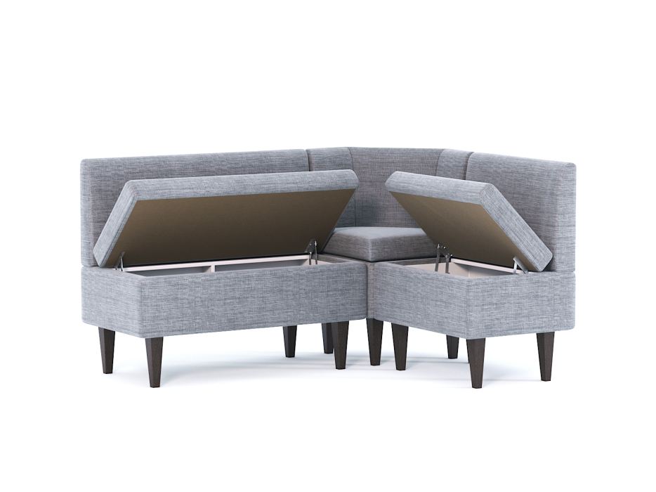 Кухонные уголки, Диван кухонный угловой Лео, рогожка